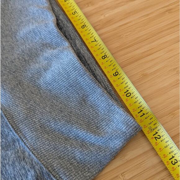 Alo Yoga Gray Alosoft Lounge Gray/Blue High Waist Cropped Leggings, size S - Picture 7 of 7